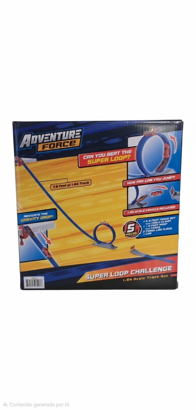 Adventure Force Super Loop Challenge 1:64 Scale Track Set (5 Pieces)